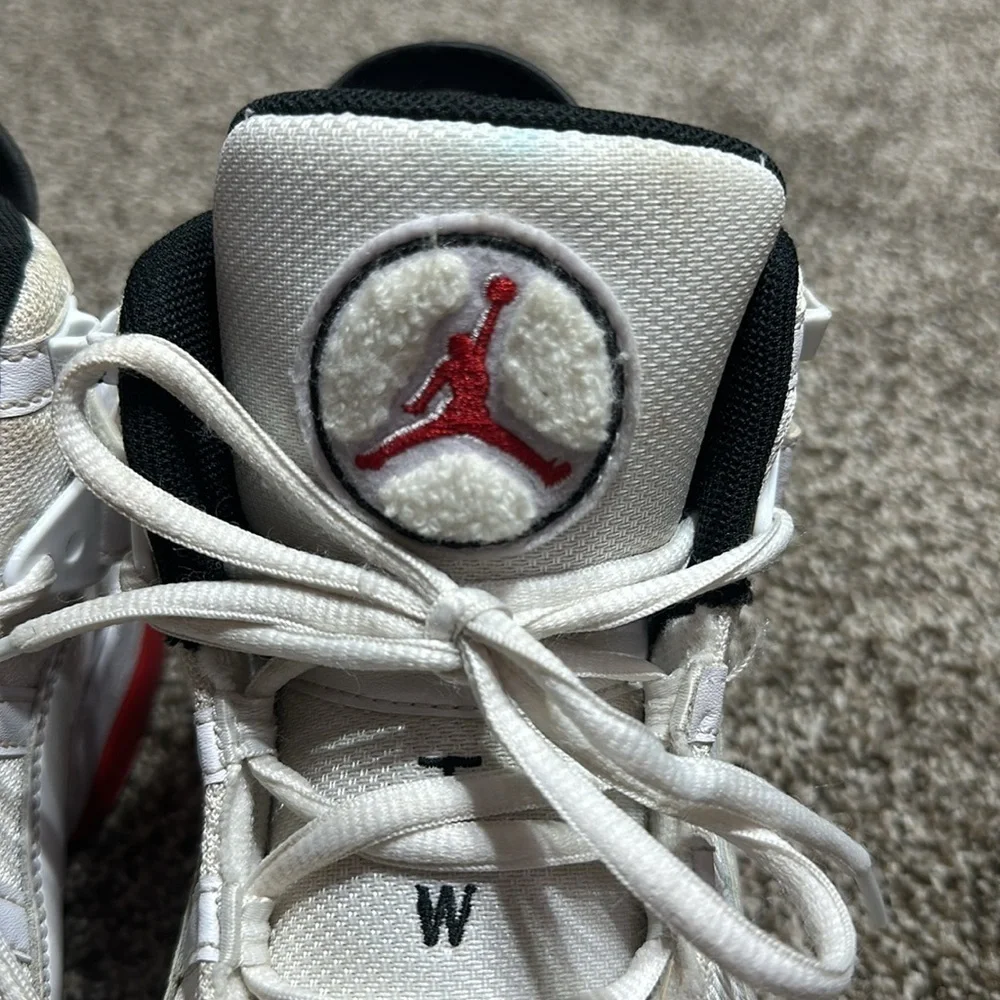 Nike air Jordan 6 Rings white University red black 6.5Y